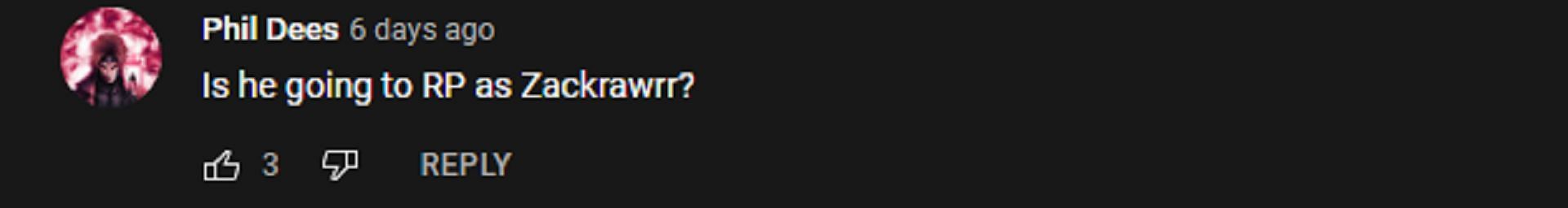 A viewer speculates on the about Asmongld's possible character (Image via YouTube/Asmongoldclips)
